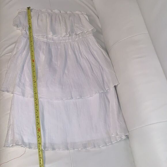 Six Degrees Cotton Off Shoulder Ruffle Mini Dress Size XL - Picture 5 of 8